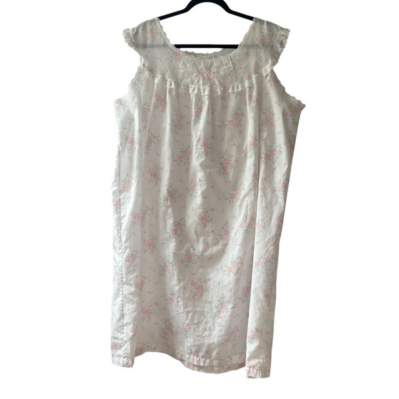 Simply Basic 90s sleeveless Floral Nightgown 2x - Picture 1 of 7
